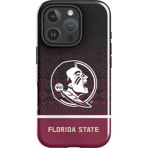 Florida State University Pattern Jersey iPhone 16 Pro Max Impact Case